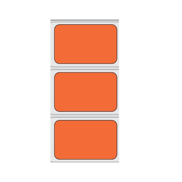 Direct Thermal Piggy Back Label, Strip Style 1-up 13/16" x 1-11/16"